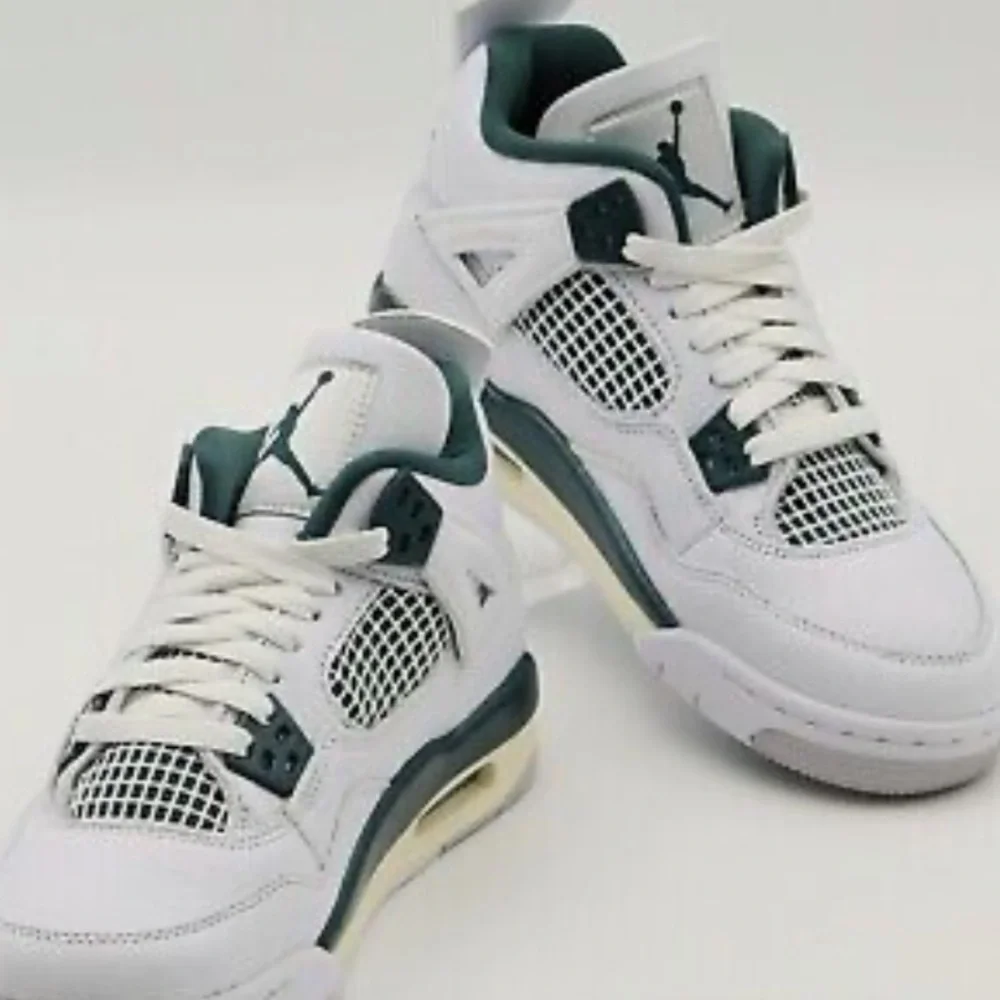 Air Jordan 4 Retro Oxidized Green (GS) Youth 5.5 like new very good condition - Picture 1 of 11